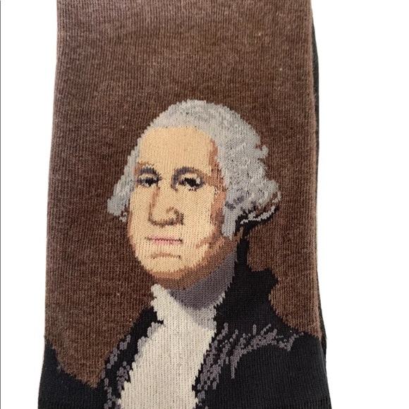 Hotsox Famous Artist Series Mens George Washington Crew Socks Size 10-13 - Picture 6 of 9